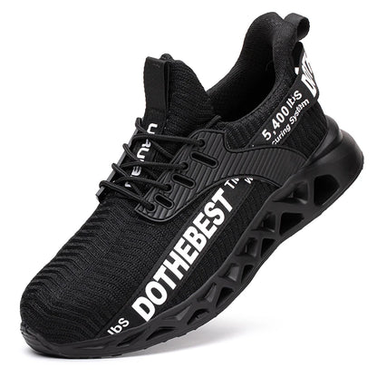 Steel Toe Safety Shoes for Men Women Lightweight Work Sneakers Puncture Proof Work Shoes Unisex Coustruction Safety Work Boots