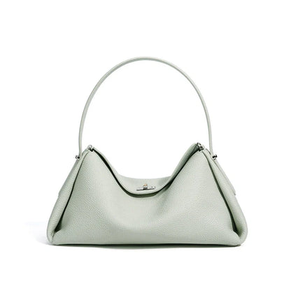 Minimalist Lady Soft Genuine Leather Pillow Crossbody Bag Women's Convertible Shoulder Bags 2026 New Chic Solid Color Handbag