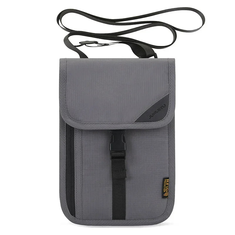 Multifunction Anti-theft Wallet Hidden Travel Neck Pouch Passport Cover Cards Holder ID Card Holder for Men Women Travel