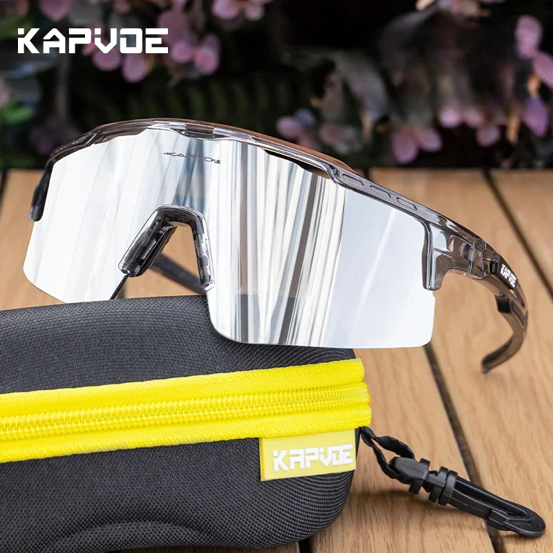 Photochromic Cycling Glasses MTB Riding Skating Sunglasses UV400 Polarized Fishing Goggles Man Woman Bike Bicycle Eyewear