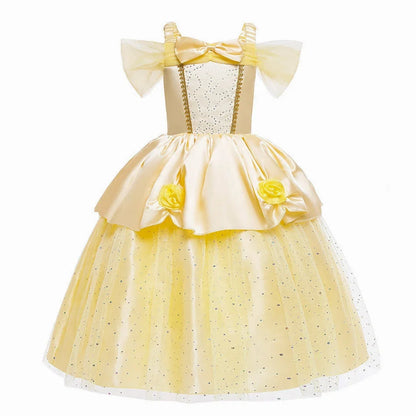 Girls Halloween Belle Dresses Girl Snow White Dress Kids Christmas Carnival Cosplay Clothes Children Princess Costumes