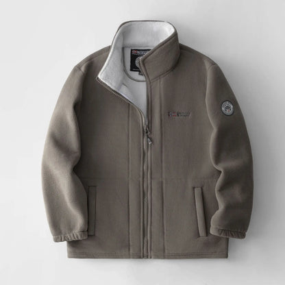 Thickened Double - Sided Polar Fleece Jacket for Men | Autumn/Winter Warm Casual Loose Fit Big Size Coat