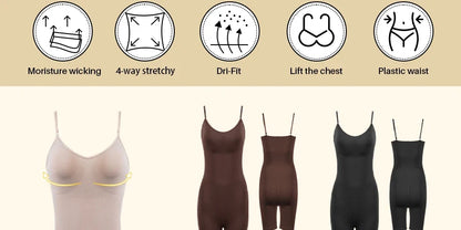 Seamless Bodysuit Compression Open Crotch Shapewear Women Push Up Corset Slimming Butt Lifter Full Body Shaper Slimmer