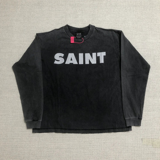 Best Quality Streetwear Vintage Long Sleeves Tee Casual Loose Oversize 100%Cotton Tops T Shirt For Men Unisex