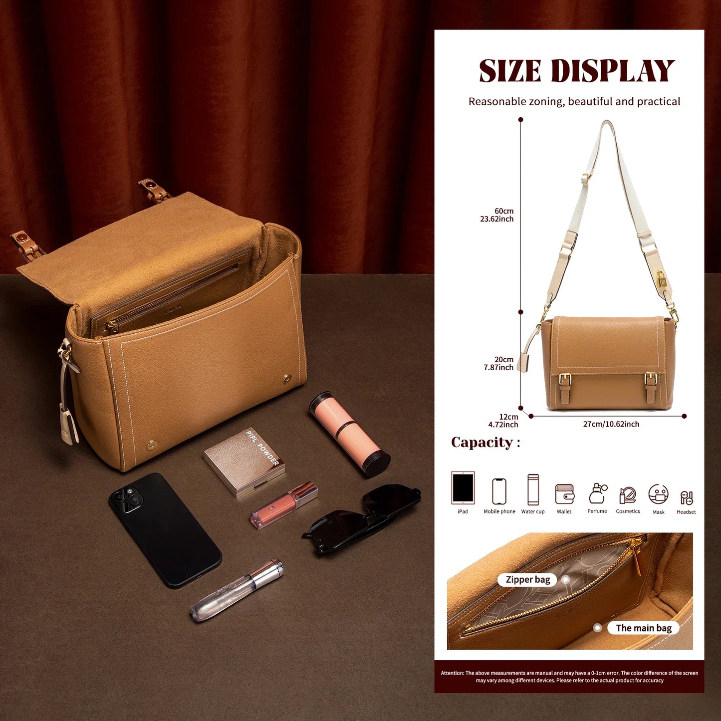 Women's Shoulder Bag 2026 Spring/Summer New Flip Camera Bag Simple Large Capacity Shoulder Bag