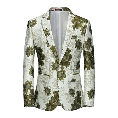 2026 New Men's Pink Embroidered Suit Jacket, Wedding Party Dress Coat, Fashionable Slim Male Blazers, Asian Size M-5XL 6XL