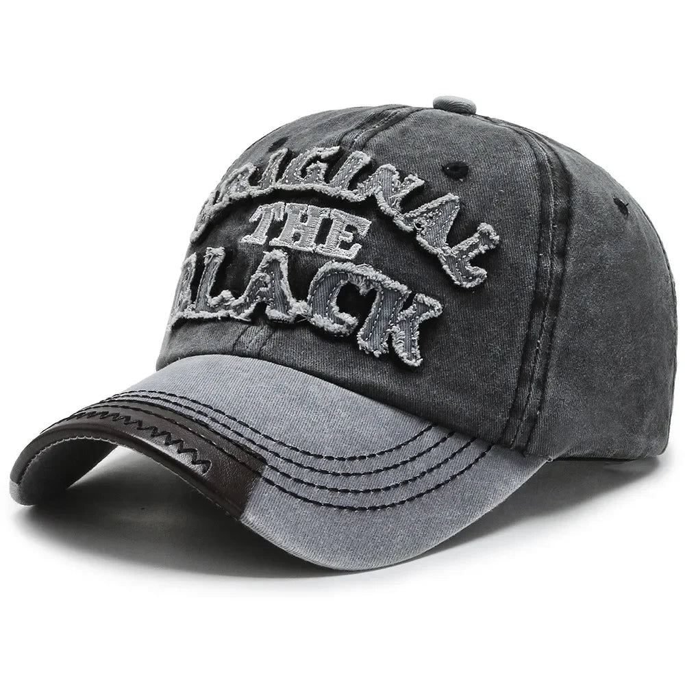 Men Retro Letter Embroidery Baseball Caps Spring Summer Women Cotton Adjustable Casual Hat Hip Hop Streetwear Sun Hats