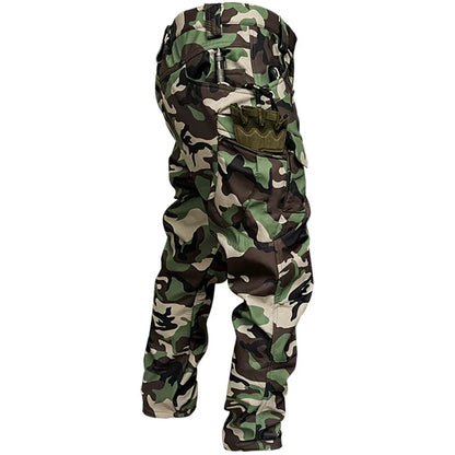 Winter Tactical Pants Men Shark Skin Soft Shell Cargo Trousers Outdoor Multi-pocket Windproof Waterproof Combat Pant S-4XL