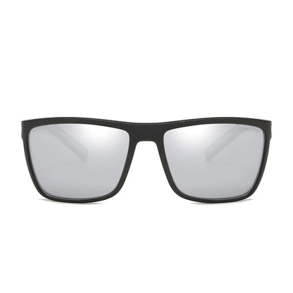 Polarized Sunglasses for Men Shades Lightweight TR90 Frame UV400 Protection Square Outdoor Trave Driving Sun Glasses
