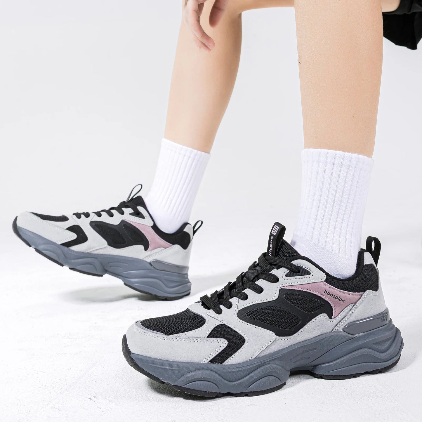 Women Walking Shoes Lightweight Mesh Breathable Sport Shoes Comfort Soft Female Leather Height Increase Casual Sneakers