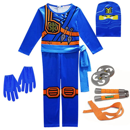 NINJA cosplay Boys Advanced Latest Role Playing Costume Jumpsuit Set Halloween Christmas Party Ninja Superhero Set Cosplay