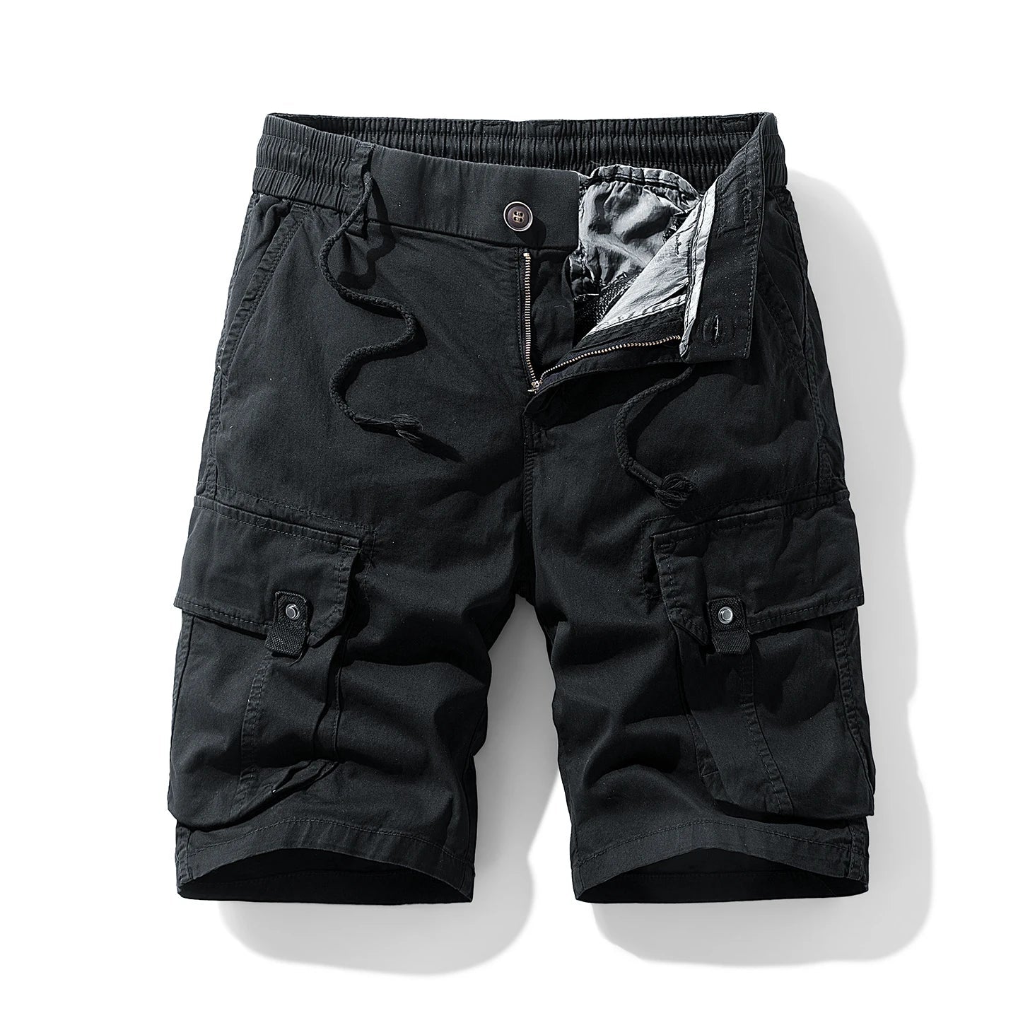 Summer Men Cargo Cotton Shorts Mens Beach Multi Pocket Shorts Pants Man Spring Casual Fashion Joggers Shorts Male Dropshipping