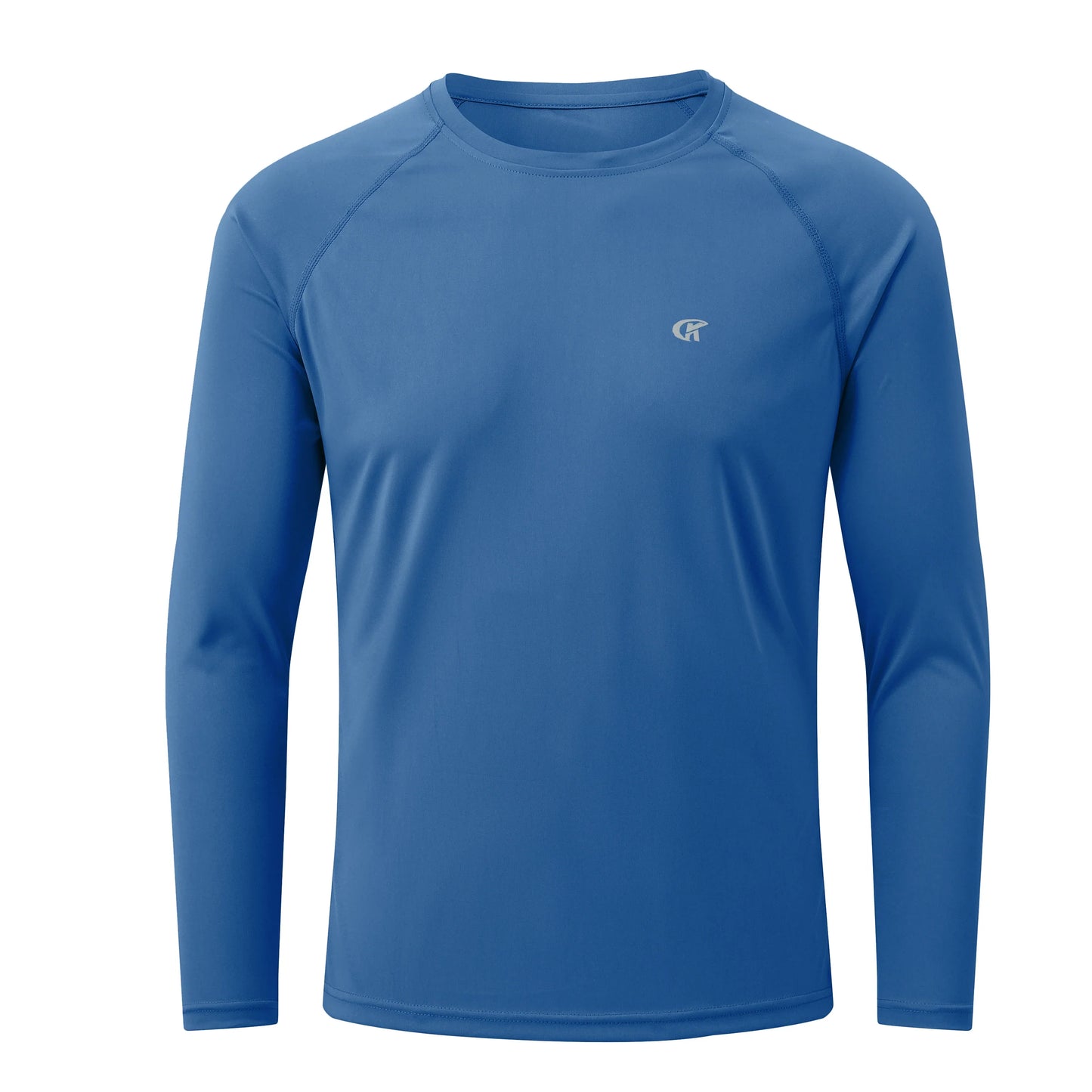 Men UPF 50+ Long Sleeve T-Shirt, Rash Guard Breathable Tops, Pullover Shirt for Sport Fishing Hiking Running Beach Surfing