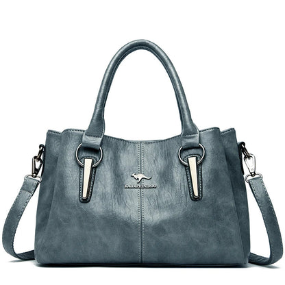 Genuine 3Layers High Quality Soft PU Leather Ladies Shoulder Crossbody Bags for Women  Luxury Handbags  Women  Designer A Main