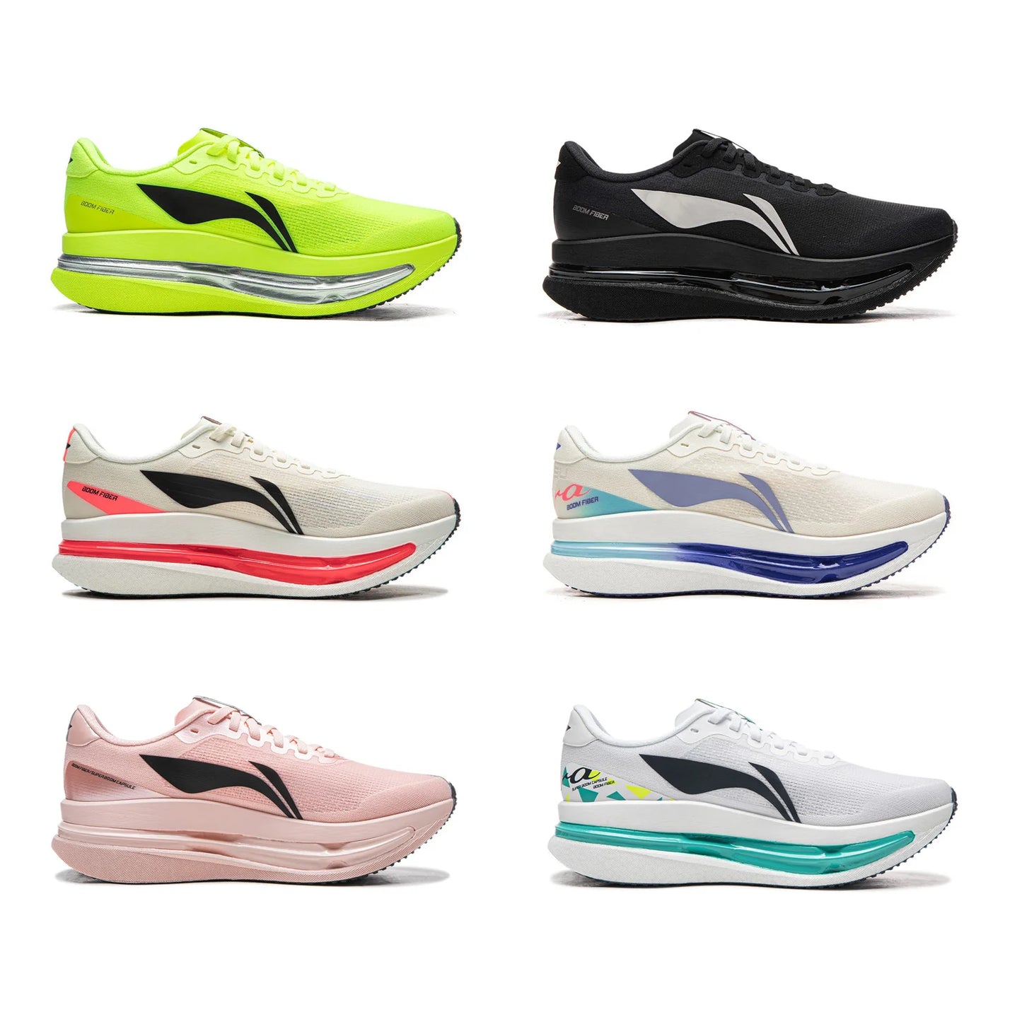 Women's RED HARE 9 ULTRA Racing Running Shoes SUPER BOOM Cushion BOOM FIBER Breathable LiNing Training Sneakers ARPW008