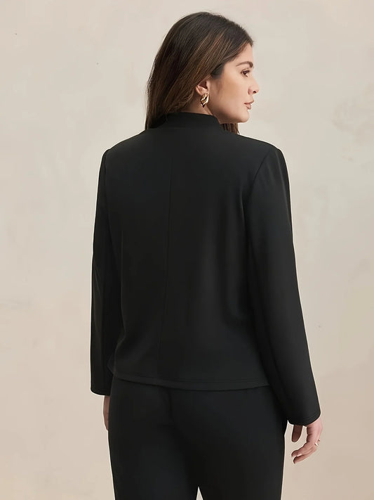 Plus Size Autumn Elegant Suit Jacket Set Office Lady Casual Women's Blazers Coat Pants 2 Piece Female Professional Suit