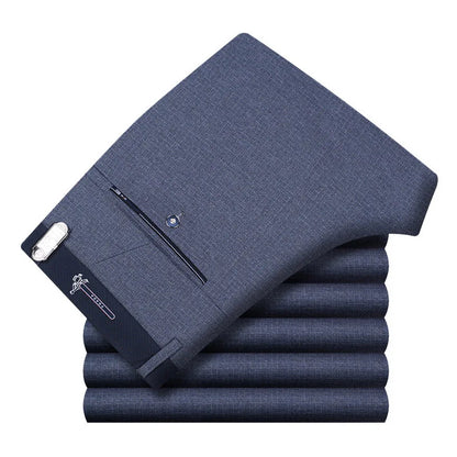 Mens Suit Pants Summer Thin Men Dress Pants Straight Business Office Mens Formal Pants Big Size Classic Trousers Male
