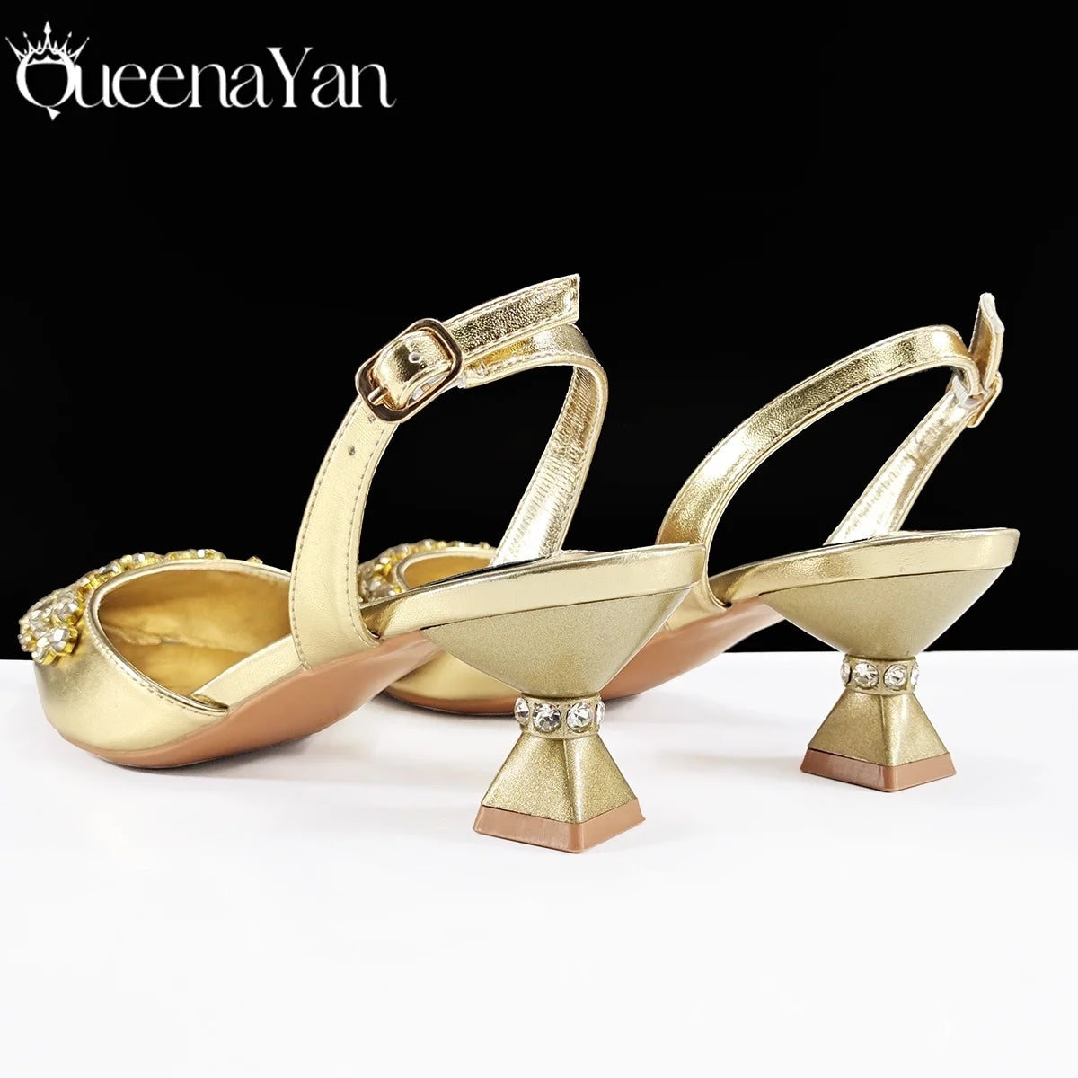Italian Shoes and Handbags Accessory Set with Rhinestone Metal Embellishments Wedding Shoes Bridal Shoes Designer