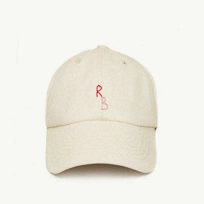 Casual Monogram Cotton Baseball Cap for Men and Women Hand-Dyed Soft Fabric Dad Hat with Hand-Embroidered Letters