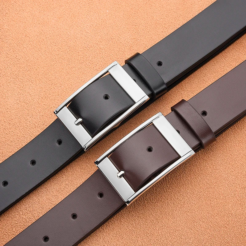Retro Men's Pin Buckle PU Belt Trendy Versatile Business Belt Fashion Men's Unique Design Belt