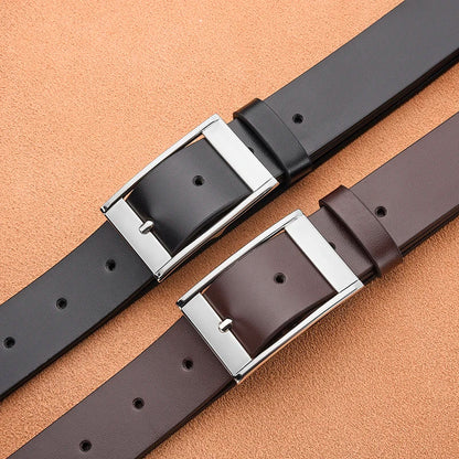 Retro Men's Pin Buckle PU Belt Trendy Versatile Business Belt Fashion Men's Unique Design Belt
