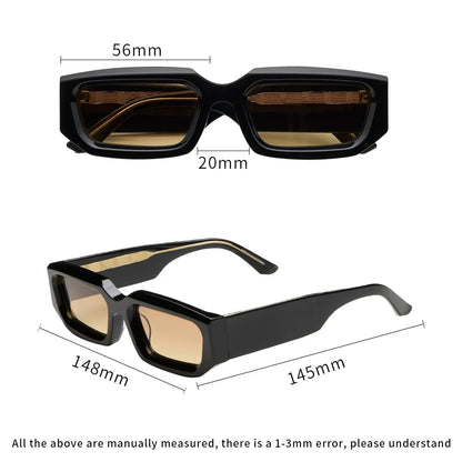 New High Quality Handmade Thick Acetate Frame Men Polarized Sunglasses Outdoor UV400 Protection Women Sunglasses Customized Logo