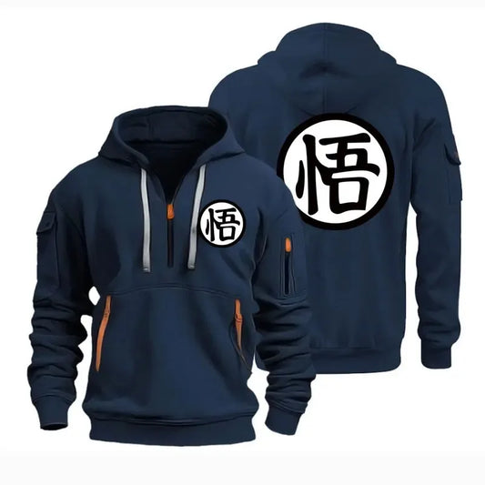 Anime cartoon Wukong printed fashionable hoodie, daily casual pullover, comfortable and versatile sports shirt