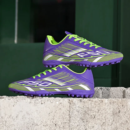 Durable and breathable soccer shoes TF nail breaking four season universal sports shoes outdoor and indoor sports shoes