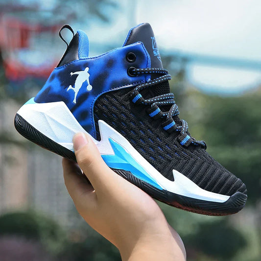 High Quality Children Casual Shoes Mesh Sneakers Comfortable Boy's Sport Shoes Fashion Cushioning Non-slip Kids Basketball Shoes