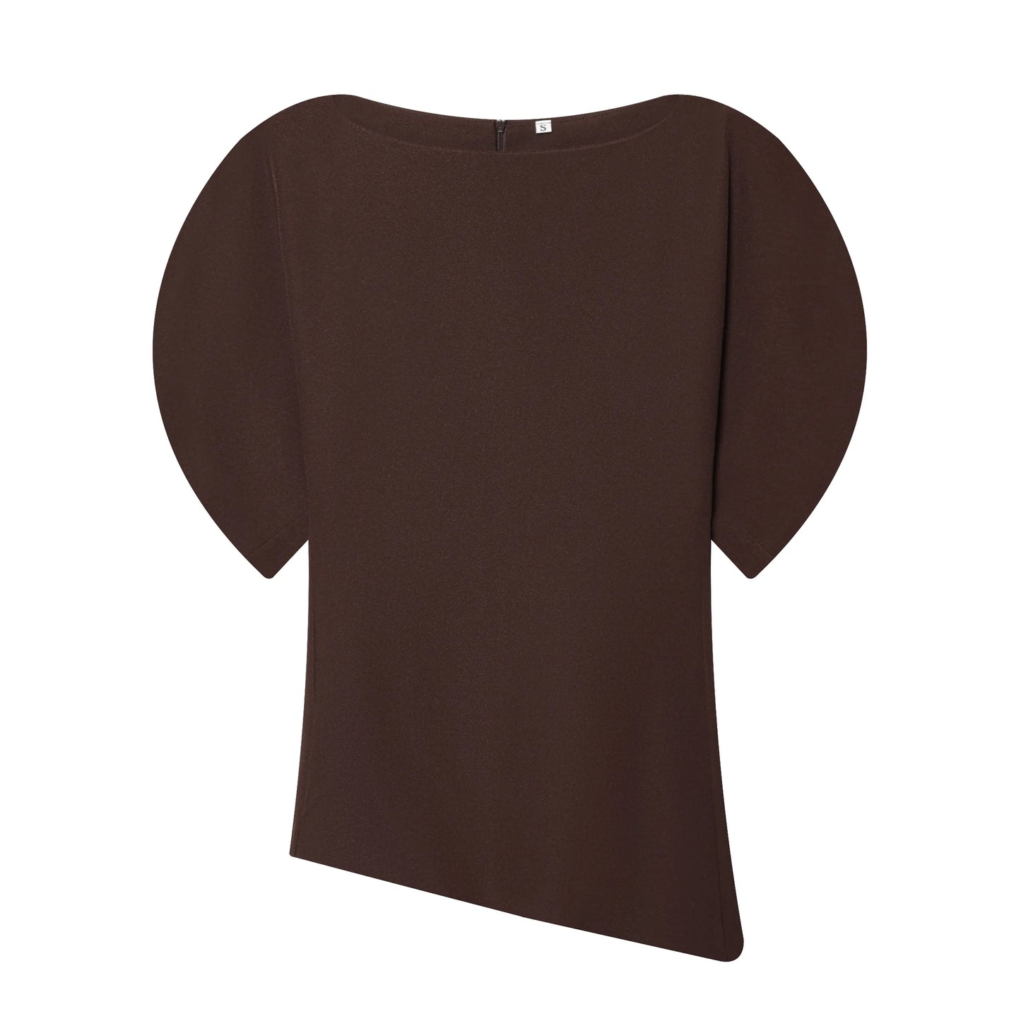 Spring Summer Women Casual Asymmetrical T-Shirts Fashion Solid Female O-Neck Short Puff Sleeve Blouse Lady Office Chic Tops