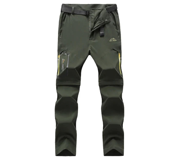 Mens Hiking Pants Convertible Lightweight Quick Dry Zip Off Fishing Safari Camping Travel Boy Scout Pants