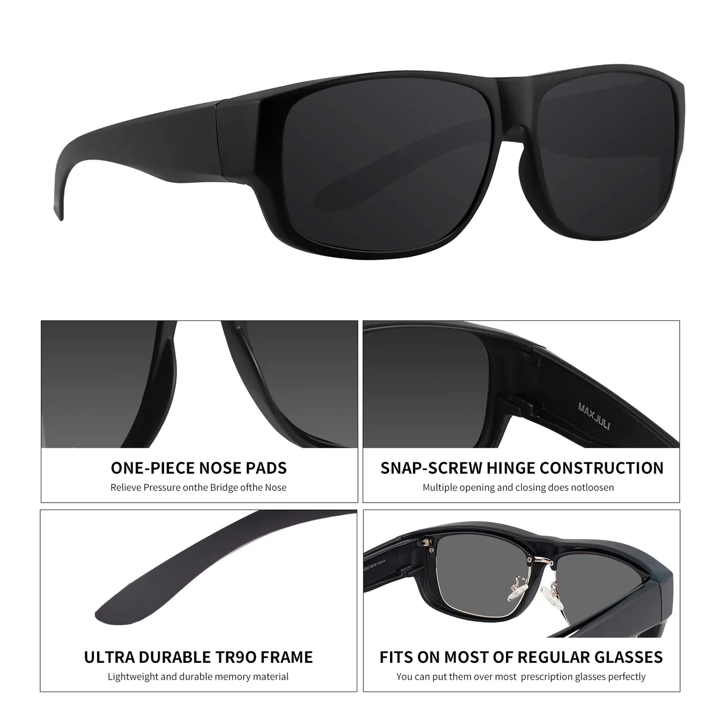 Polarized Sunglasses for Men Women Fit Over Glasses  Wraparound Sunglasses gafas de sol hombre lentes de sol 8239