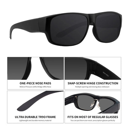 Polarized Sunglasses for Men Women Fit Over Glasses  Wraparound Sunglasses gafas de sol hombre lentes de sol 8239