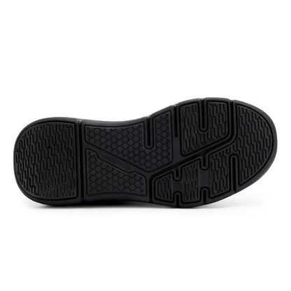 Men's Shoes Wide Width Leather Slip-On Casual Shoes Lightweight For Swollen Feet with Arch Support Pain Relief