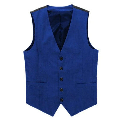 Men Vest Gray V Neck Single Button Solid Waistcoat For Wedding Birthday Banquet Party Business Work Daily Men Suit Vest ﻿