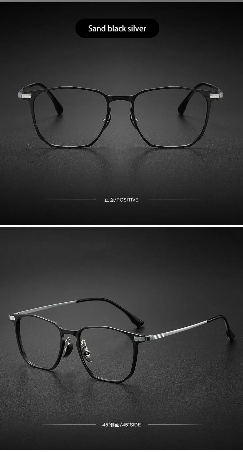 Ultra-light Aluminum Titanium Business Fashion Eyeglasses  Anti-Blue Light Reading Glasses Men Myopia Prescription 20241