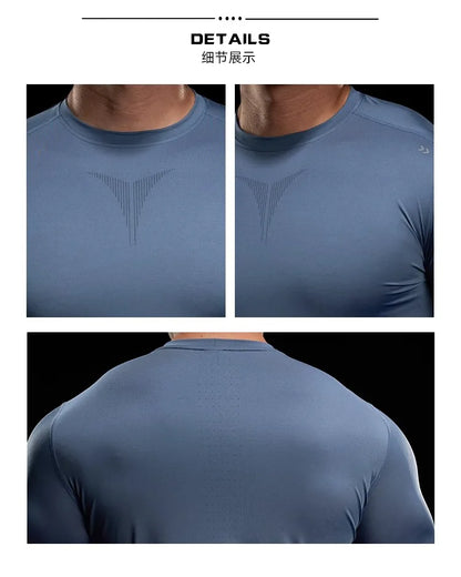 Autumn Sports Gym Fitness Clothes Tights Long-sleeved Running Training Bottoming Tops Long-sleeved T-shirts High Elasticity