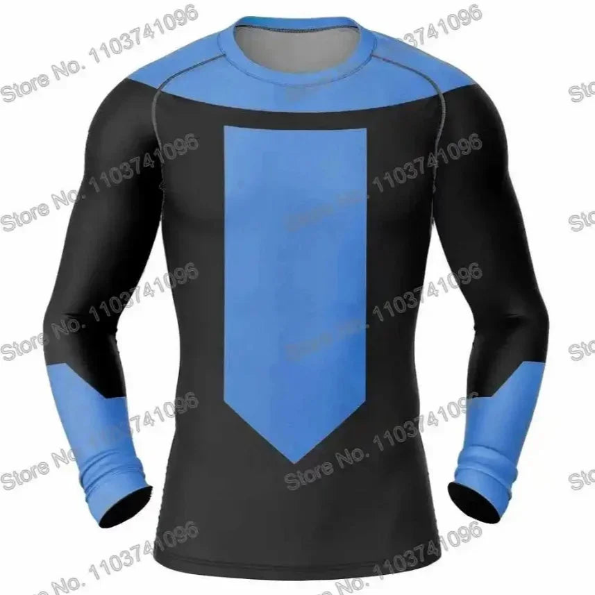 Invincible Cosplay Rash Guard Diving T Shirt BJJ RashGuard Long Short Sleeve Clothing Men Women Viltrumite Gym Shirt Costume