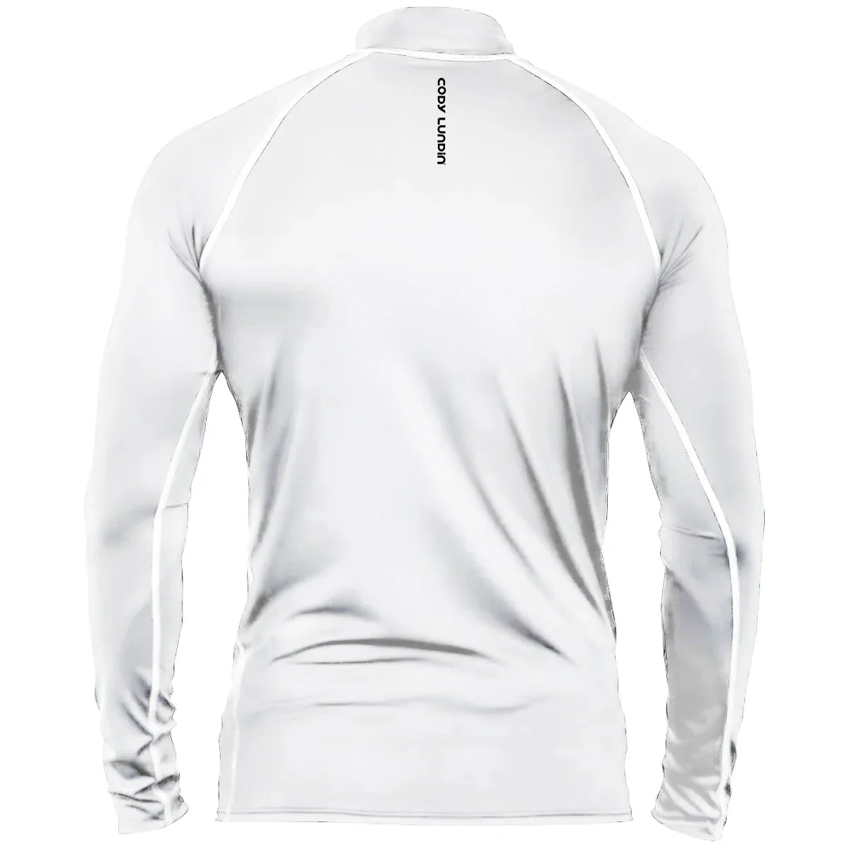 Cody Lundin Men's Long Sleeve Rashguard UPF 50+ UV Protection Fabric T Shirts Lightweight White Compression Gym Surf Swim Shirts