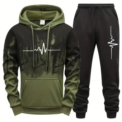 High Quality Men's Tracksuit Casual Jogging Men Versatile Sweatshirts Sweat Pants Fashion Comfort Daily Sports Simple Hoodie Set