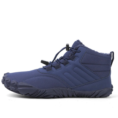 Winter Warm Running Barefoot Shoes Women Men Rubber Camping Sneakers Waterproof Non-Slip Breathable for Outdoor Walking