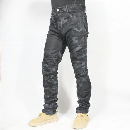 New PK719 Upgrade Model Motorcycle Summer Riding Jeans With Breathable Net Knight CE Certification Equipment Anti-fall Pants