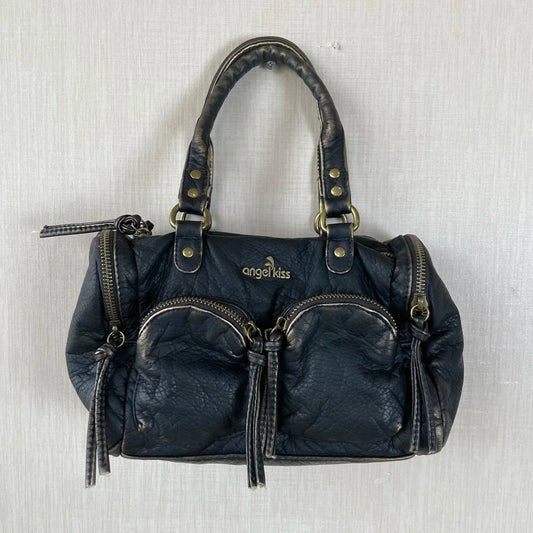 Vintage Women Handbags Small Satchel Top-handle Boston Bag PU Shoulder Bag Fashion Dumpling Pack Multi-pockets Shoulder Bags