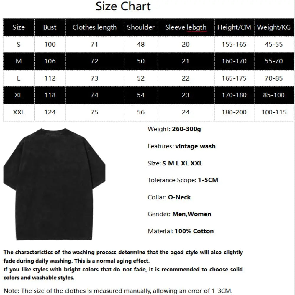 Zenin Maki Print T-shirt Jujutsu Kaisen Anime Clothing Men Women Cotton Tshirts Vintage Washed Tee Harajuku Oversized T Shirt
