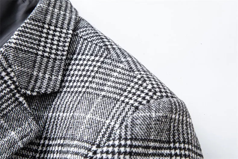 2025 New Business Dinner Gentleman Slim Gentleman Group Dress Fashion Men British Style Dress Best Man Plaid Plaid Plaid Blazer