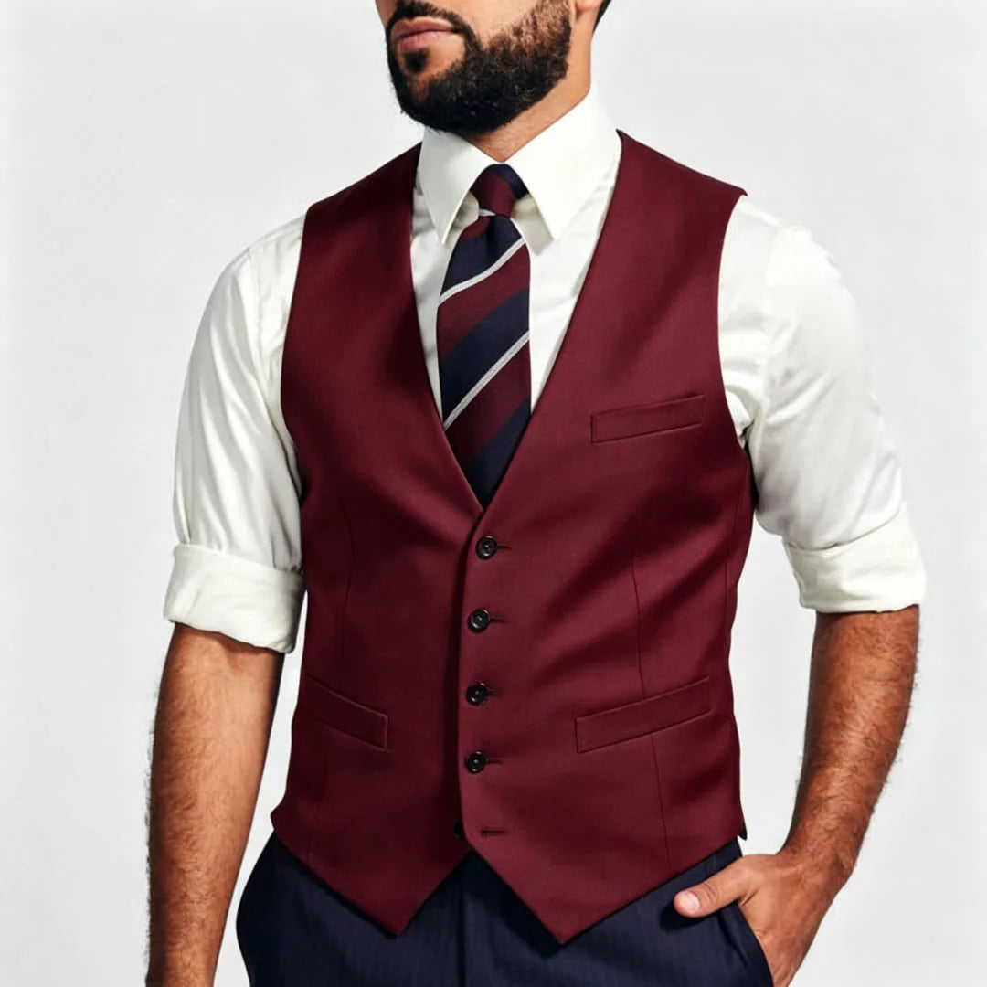 Men Vest Dark Gray Single Breasted V Neck Solid Waistcoat For Wedding Banquet Business Work Office Casual Daily Men Suit Vest