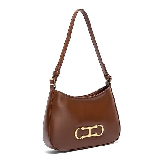 Fashion Classic Women's New Shoulder Bag Solid Color Design Retro Style Casual Minimalist Versatile Women's Handbag