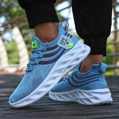 2025 Men Running Shoes Lightweight Sports Shoes Mesh Breathable Casual Running Shoes Women Anti Slip Outdoor New Product Launch