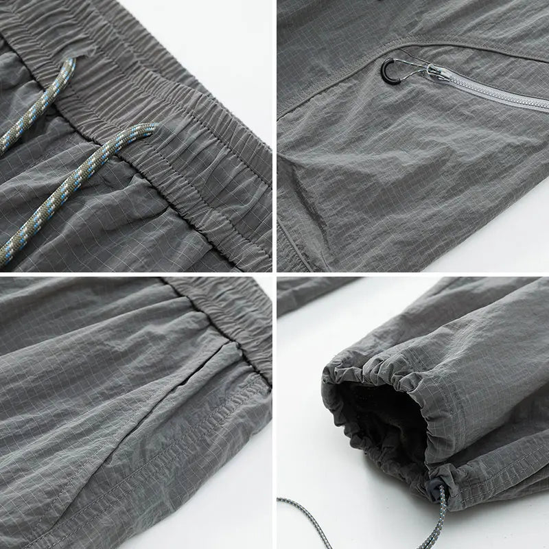 Male Hiking Pants Outdoor Waterproof Mountaineering Sports Trousers Autumn Elastic Waist Breathable Camping Fishing Cargo Pants