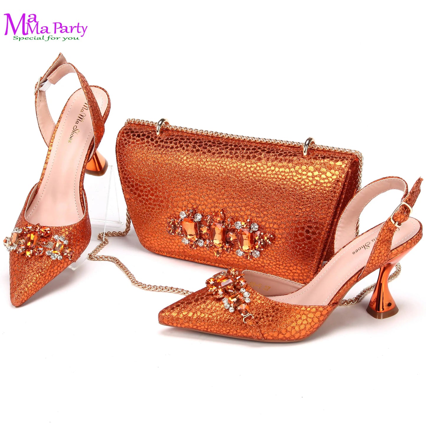 Wine Fashion Leisure Style 2025 New Coming Nigerian Women Shoes Matching Bag Set Pointed Toe High Quality  For Wedding Party